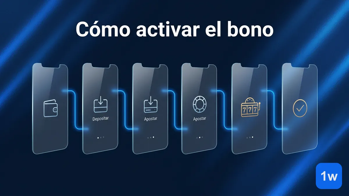 Pasos para activar el bono de bienvenida de 1win Chile en la app móvil