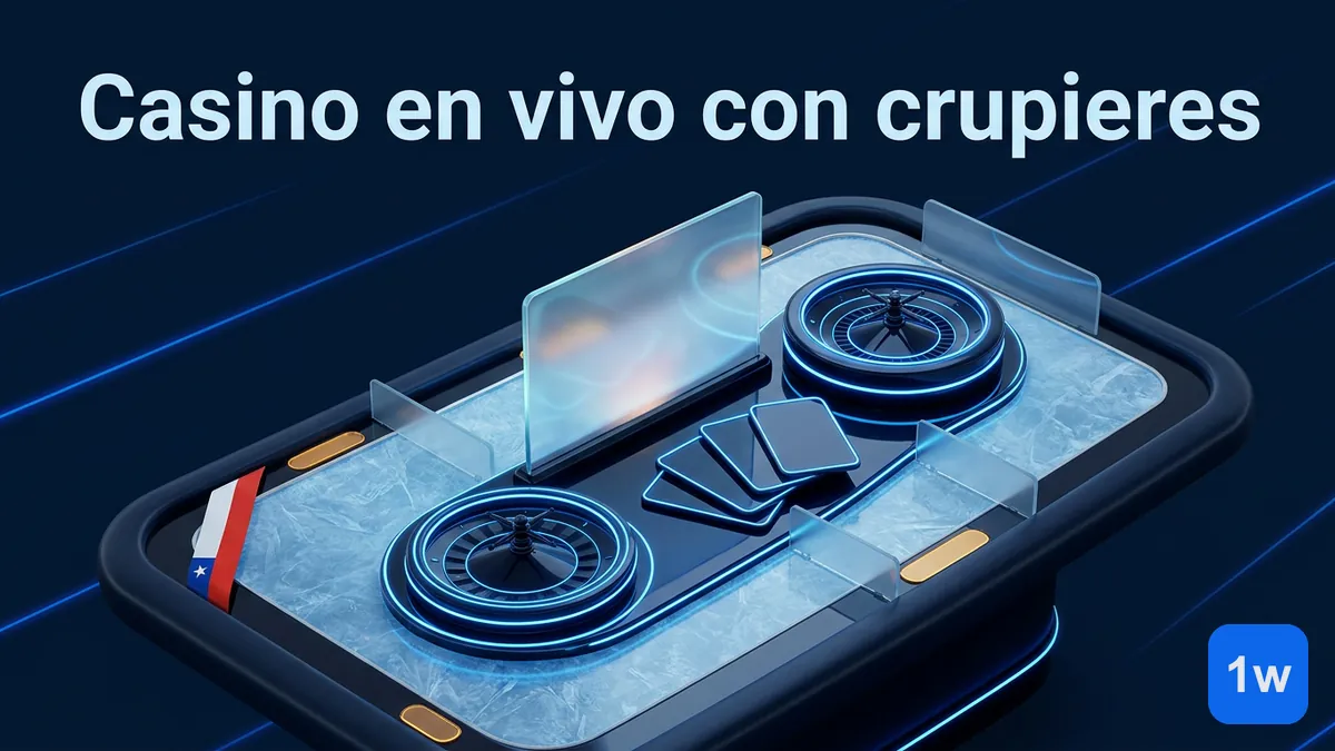 Mesas de casino en vivo con crupieres reales en 1win Chile: ruleta, blackjack y más