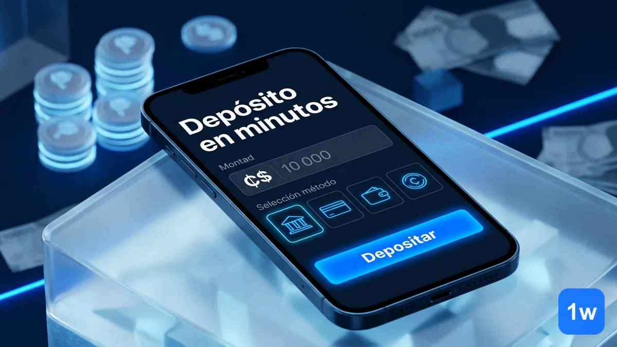 Depósito rápido en 1win Chile: métodos, montos mínimos y confirmación en la app